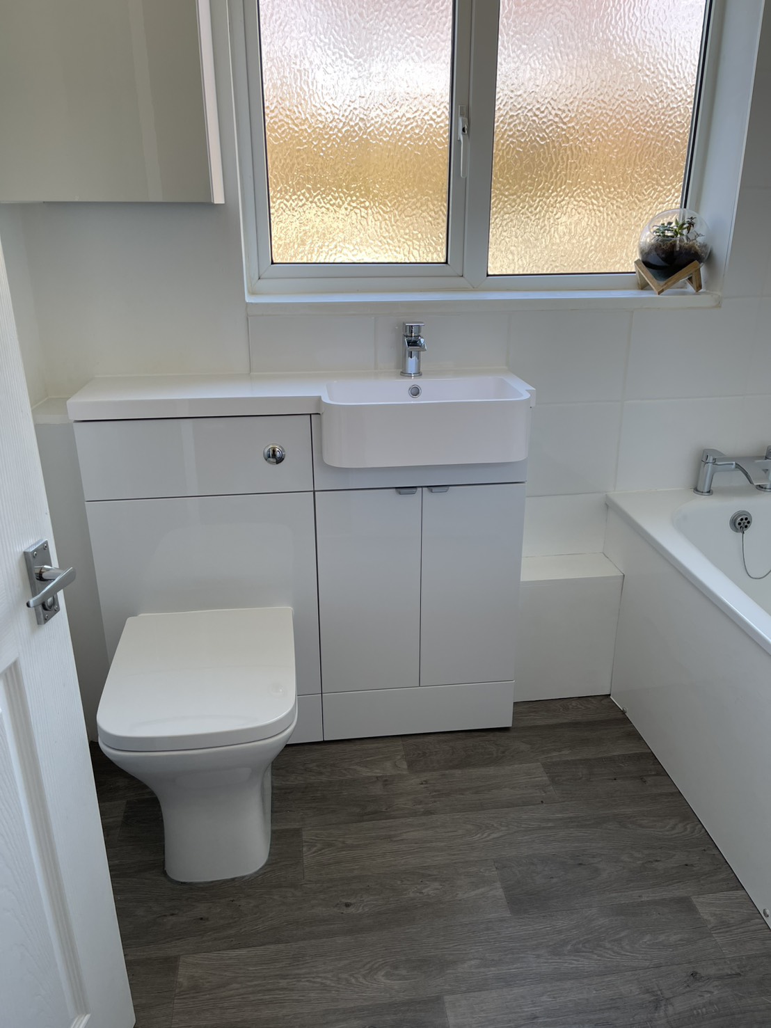After-Toilet and Vanity Unit Replacement-in-High Barnet
